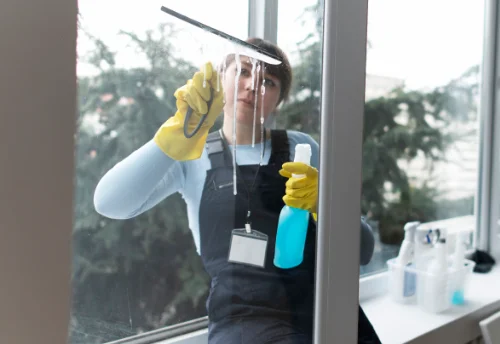 Nettoyage de vitres intérieures et extérieures aux Mesnuls